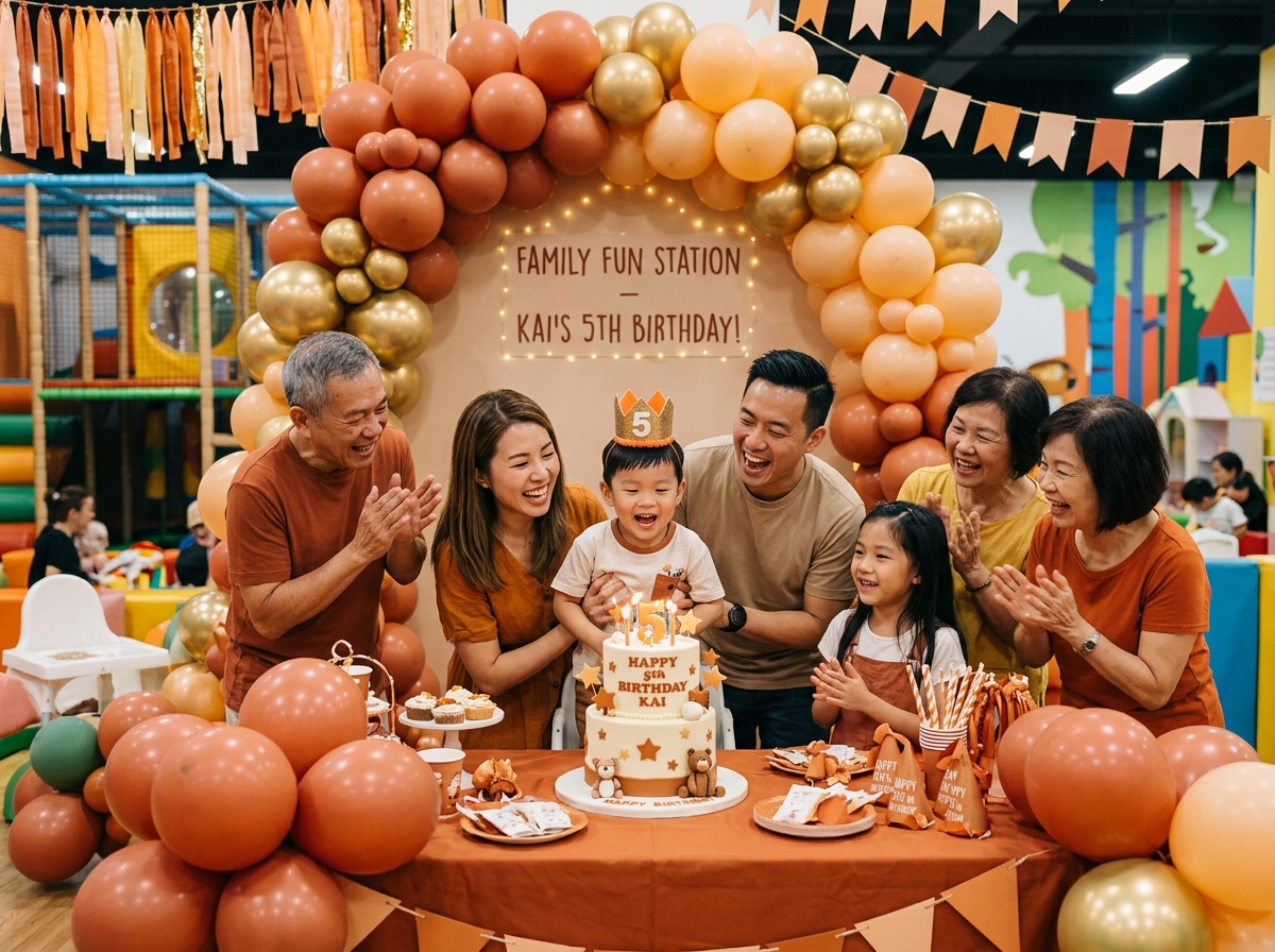 Parti ulang tahun Family Fun Station